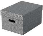 Esselte 3er-Set Archivbox &raquo;Home M&laquo; grau, 26.5x20.5x36.5 cm