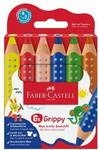 Faber-Castell (Schule) Buntstifte &raquo;Grippy&laquo; 6 St&uuml;ck wei&szlig;