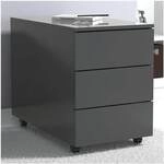 VCM Rollcontainer &raquo;Dalosa&laquo; 3 klassische Schubladen 70 cm tief grau, 39x55x70...