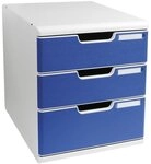 EXACOMPTA Schubladenbox &raquo;Classic Modulo&laquo; 3 Schubladen grau, 28.8x32x35 cm