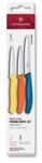 Victorinox Gem&uuml;semesser-Set &raquo;Swiss Classic&laquo; blau / gelb / orange 3-tlg. blau