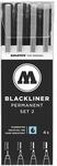 MOLOTOW 4er-Etui Blackliner &raquo;Set 2&laquo; schwarz