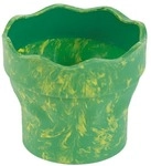 Faber-Castell (Schule) Wasserbecher &raquo;Clic&Go&laquo; gr&uuml;n marble gr&uuml;n