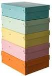 EXACOMPTA Archiv-Box &raquo;PURE Box DIN A4 100mm&laquo; 5 St&uuml;ck Sortiert, 24x10x32 cm