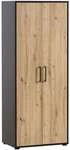 M&ouml;belpartner Hochschrank &raquo;Aino&laquo; schwarz, 65.1x163.6x41 cm