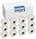 G&G 12x 260 Etiketten &raquo;ersetzt Dymo 99012 / S0722400&laquo; 36 x 89 mm wei&szlig;