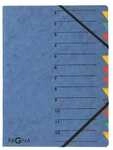 Pagna Ordnungsmappe &raquo;Premium&laquo; 12 F&auml;cher 1-12 blau, 24x32x0.5 cm