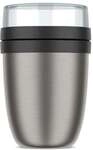 MEPAL Isolier-Speisebeh&auml;lter &raquo;Thermo-Lunchpot Ellipse&laquo; 0,5 L schwarz, 16.9 cm