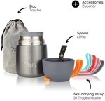 Milu Isolier-Speisebeh&auml;lter 0,45 l grau grau, 16 cm