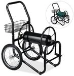 relaxdays Schlauchwagen XL schwarz schwarz
