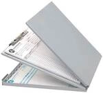 Westcott Formularhalter-Box DIN A4 Aluminium silber grau, 23x32 cm