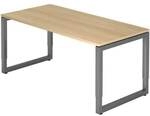 HAMMERBACHER Schreibtisch &raquo;R-Line&laquo; 160 cm Gestell graphitfb. braun, 160x85x80 cm