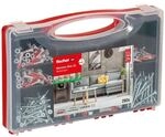 fischer D&uuml;bel- und Schrauben-Sortiment &raquo;Meister-Box Wohnraum&laquo; 210 St&uuml;ck grau