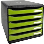 EXACOMPTA Schubladenbox &raquo;Big Box Plus&laquo; (5 Schubladen) schwarz, 27.8x27.1x34.7 cm