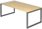 HAMMERBACHER Schreibtisch &raquo;R-Line&laquo; 200 cm Gestell graphitfb. braun, 200x85x100 cm