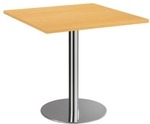 HAMMERBACHER Besprechungstisch STF88 &raquo;Meeting&laquo; Quadrat 80x80 cm braun, 80x75.5 cm