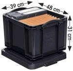 Really Useful Box Ablagebox 35 Liter (blickdicht) schwarz, 48x31x39 cm