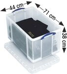 Really Useful Box Ablagebox 84 Liter transparent, 71x38x44 cm
