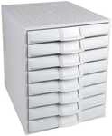 EXACOMPTA Ablagesystem &raquo;The System&laquo; grau, 28.4x33.8x38.7 cm