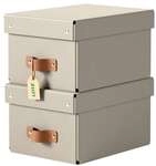 Leitz Aufbewahrungsbox &raquo;Puro&laquo; 20/28/15 cm 2 St&uuml;ck 7 L beige, 20x15x28 cm