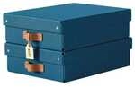 Leitz Aufbewahrungsbox &raquo;Puro&laquo; 27/37/10 cm 2 St&uuml;ck 8 L blau, 27x10x37 cm
