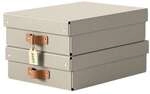 Leitz Aufbewahrungsbox &raquo;Puro&laquo; 27/37/10 cm 2 St&uuml;ck 8 L beige, 27x10x37 cm