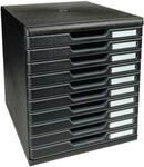 EXACOMPTA Schubladenbox &raquo;Classic Ecoblack Modulo&laquo; 10 Schubladen schwarz, 28.8x32x35