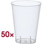 Papstar Einweg-Trinkbecher 0,2L glasklar transparent, 9.7 cm