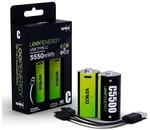 VERICO 2x USB-Akkus mit Ladekabel &raquo;LoopEnergy Baby C&laquo; Baby C
