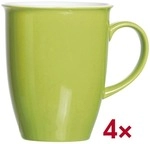 Ritzenhoff & Breker 4-teiliges Kaffeebecher-Set &raquo;Doppio&laquo; gr&uuml;n, 8x10x8 cm