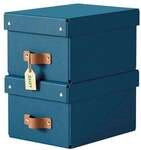 Leitz Aufbewahrungsbox &raquo;Puro&laquo; 20/28/15 cm 2 St&uuml;ck 7 L blau, 20x15x28 cm