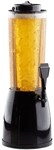 relaxdays Biers&auml;ule mit Zapfhahn 2,5 l silber