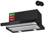 Levivo Dunstabzugshaube 60 cm 750 m&sup3;/h schwarz