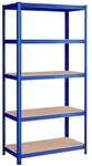 OTTO Office Schwerlastregal 5 Fachb&ouml;den je 120 kg 100 x 50 x 200 cm blau, 100x200x50