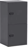 M&ouml;belpartner Spind &raquo;Locked&laquo; 2x1 mit Zahlenschloss grau, 45.4x92.6x40.7 cm