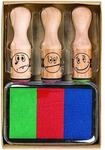 Brunnen Motivstempel-Set &raquo;Smiley&laquo; braun