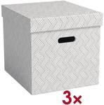 VON by Leitz Aufbewahrungsbox &raquo;Cube 6143&laquo; 3 St&uuml;ck 29 L wei&szlig;, 32x31.5x36.5 cm