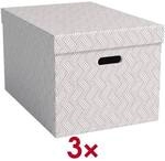 VON by Leitz Aufbewahrungsbox &raquo;Large 6142&laquo; 3 St&uuml;ck 46 L wei&szlig;, 35.5x30.5x51 cm