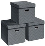Leitz Aufbewahrungsbox &raquo;Cube 6143&laquo; 3 St&uuml;ck 29 L grau, 32x31.5x36.5 cm