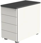 Kerkmann Anstellcontainer &raquo;Stage One&laquo; mit klassischen Schubladen grau, 42x76 cm