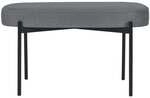 meet Ovale Bank &raquo;Gaia M&laquo; mit Stoffbezug grau, 79x45.5x42 cm