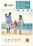G&G Selbstklebendes Fotopapier &raquo;High Glossy Inkjet&laquo; 12,7 x 17,8 cm 135 g/m&sup2;...