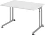 HAMMERBACHER Schreibtisch &raquo;Z-Line&laquo; 120 cm Gestell silberfarben wei&szlig;, 120x82x80 cm