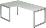 HAMMERBACHER Winkelschreibtisch &raquo;R-Line&laquo; 200 cm 90&deg;-Winkel grau, 200x85x120 cm