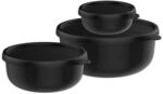 MEPAL 3-tlg. Frischhaltedosen-Set &raquo;Lumina 2.0&laquo; 250/750/1500ml schwarz