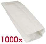 Papstar 1000 Papierfaltenbeutel gef&auml;delt wei&szlig; - 21 x 10 x 5 cm wei&szlig;