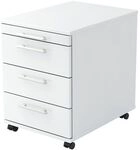 HAMMERBACHER Rollcontainer &raquo;Home Office&laquo; Relingkunstoffgriffe wei&szlig;,...