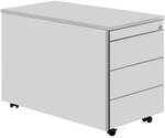 mauser Rollcontainer &raquo;Line&laquo; mit klassischen Schubladen grau, 41.7x57.9x80 cm