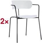 meet 2er-Pack Besucherstuhl &raquo;Bistro&laquo; wei&szlig;, 53.5x45x54.5 cm