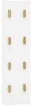 M&ouml;belpartner Hakenpaneel &raquo;Bjarne&laquo; 8 Haken aus Holz wei&szlig;, 30x110.6x2.6 cm